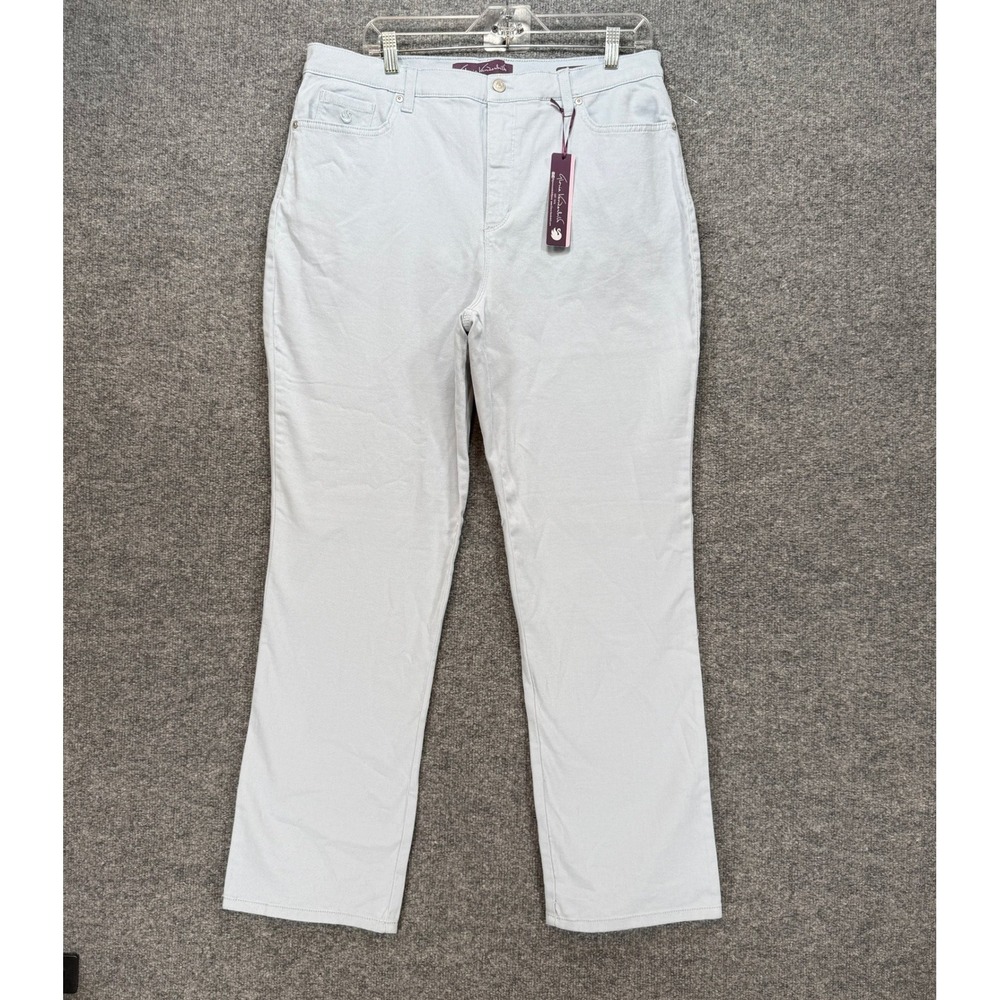 Gloria Vanderbilt Amanda Jeans Womens 16 Light Blue‎ High Rise Stretch Denim NEW